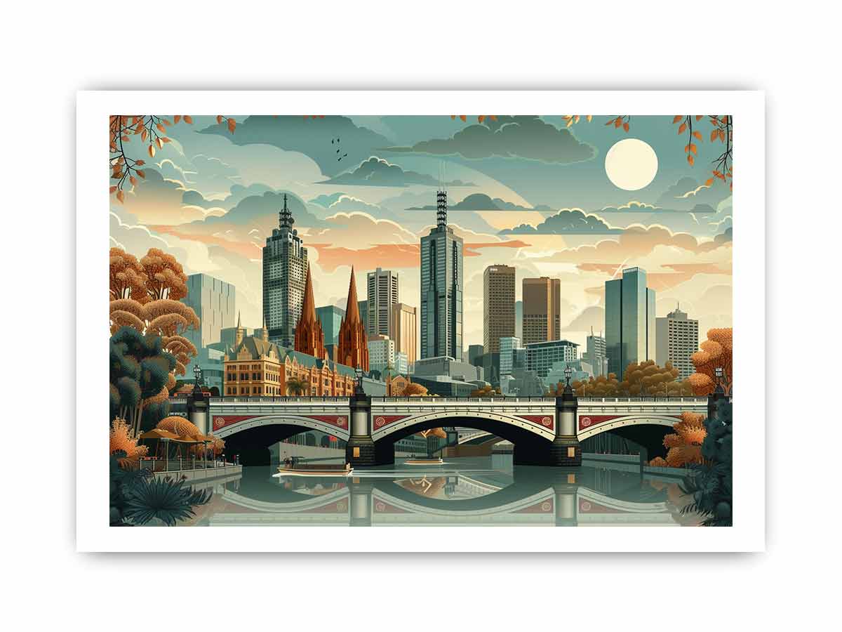 Melbourne Framed Print-3