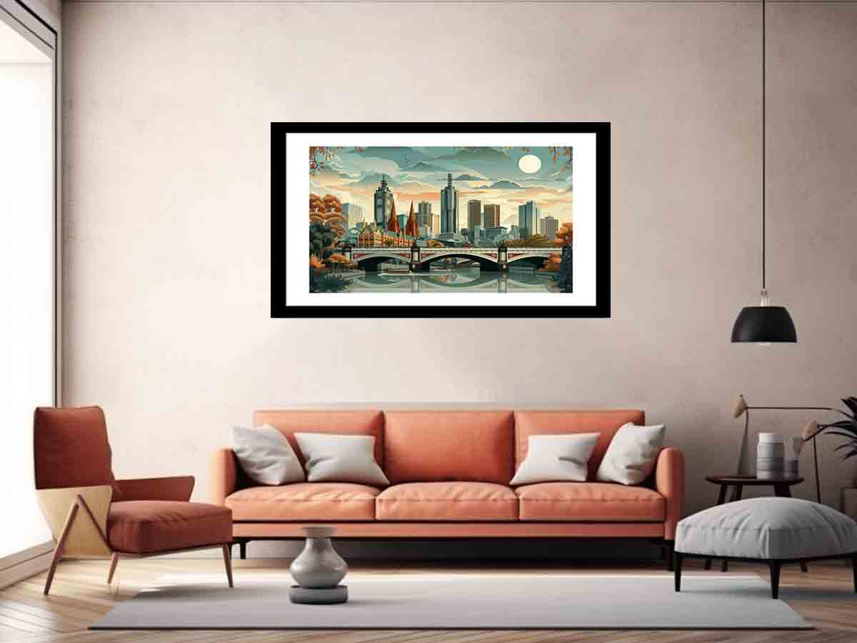 Melbourne Framed Print-4