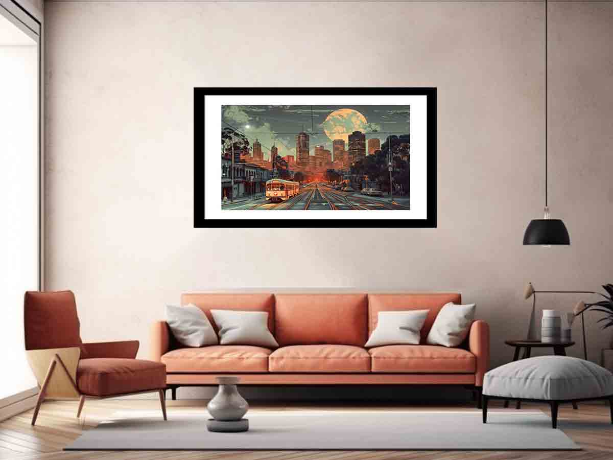 Melbourne Framed Print-4