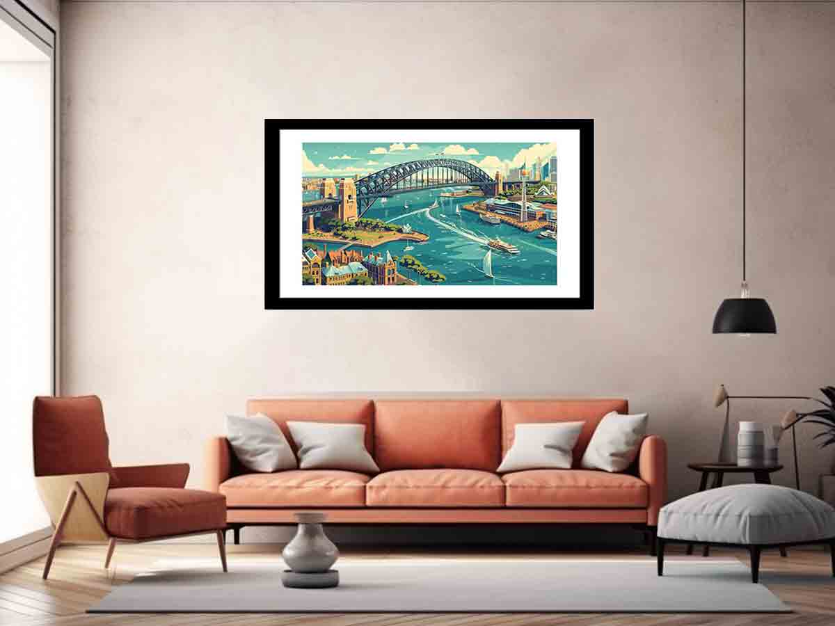 Sydney  Framed Print-4