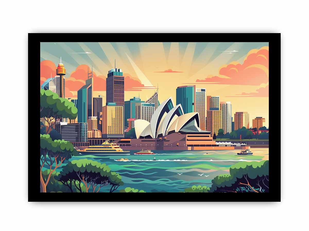 Sydney Framed  Print-2