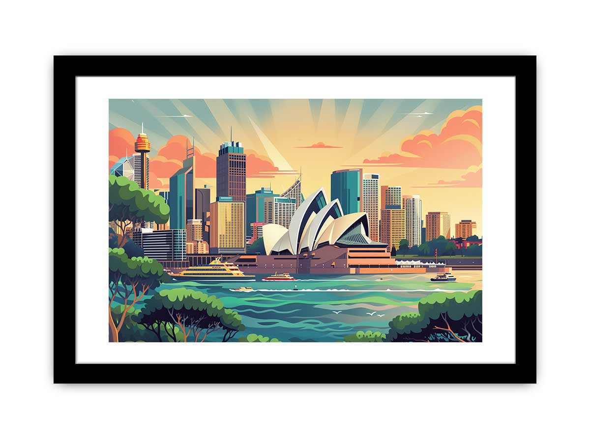 Sydney Framed  Print-0