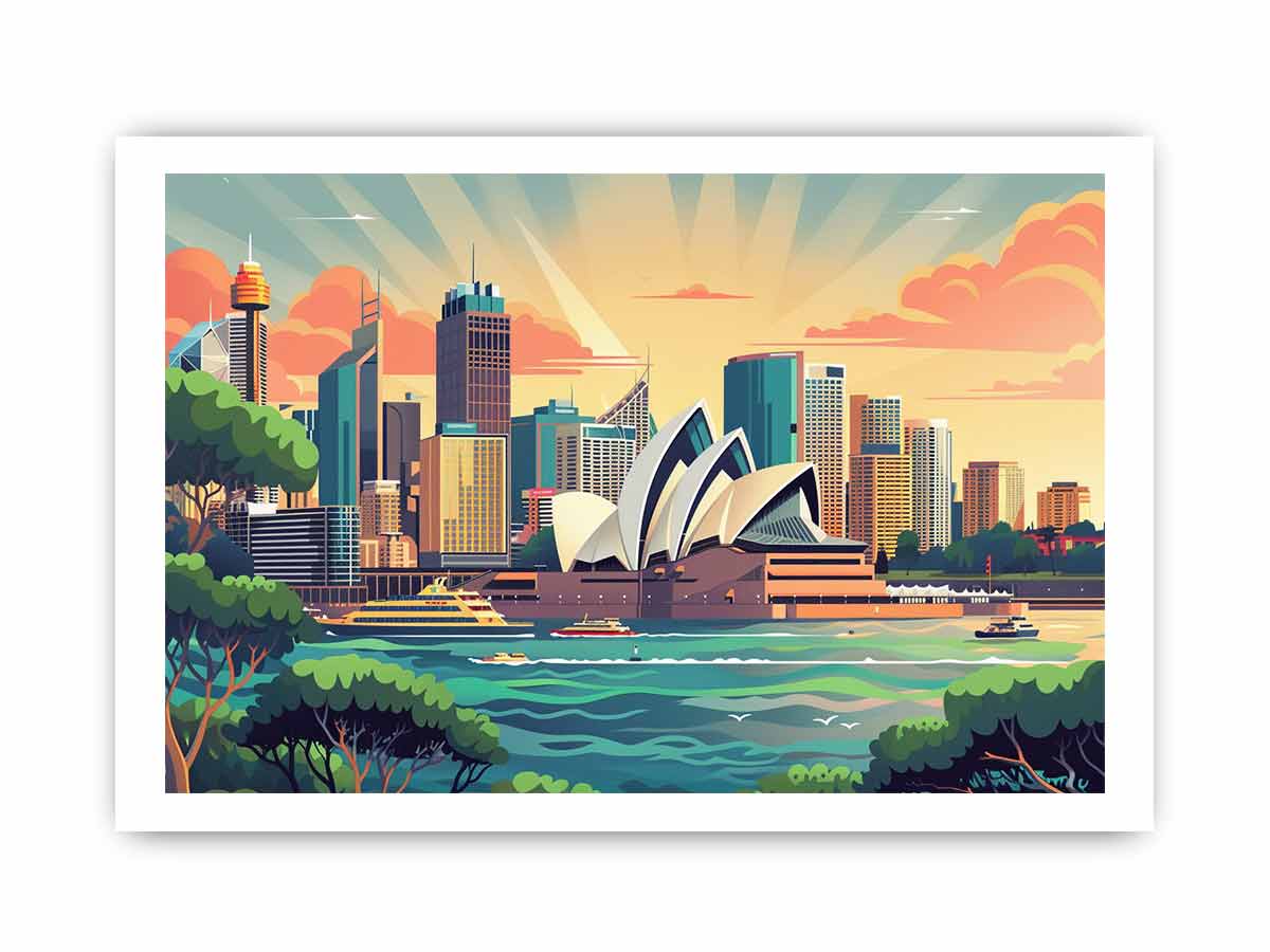 Sydney Framed  Print-3