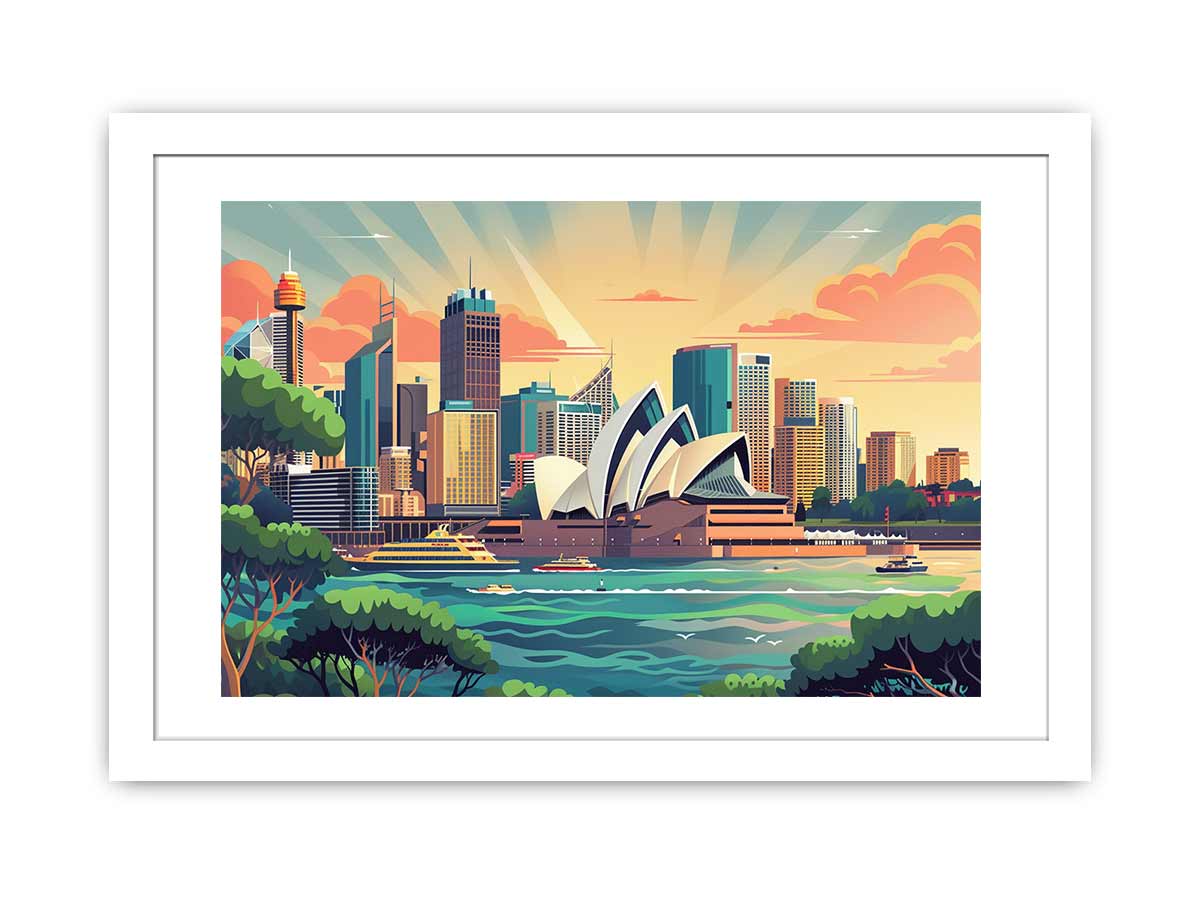 Sydney Framed  Print-1