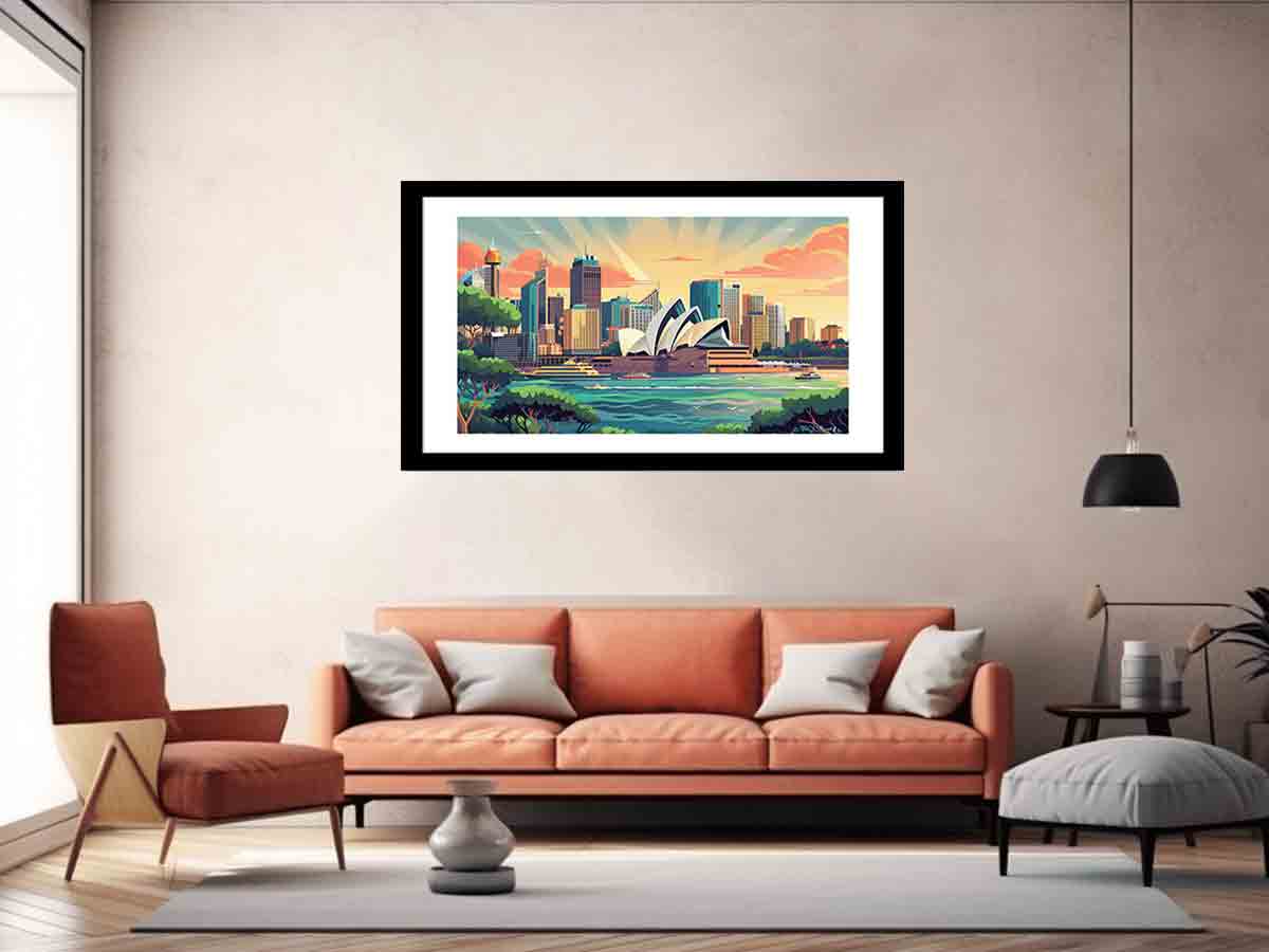 Sydney Framed  Print-4