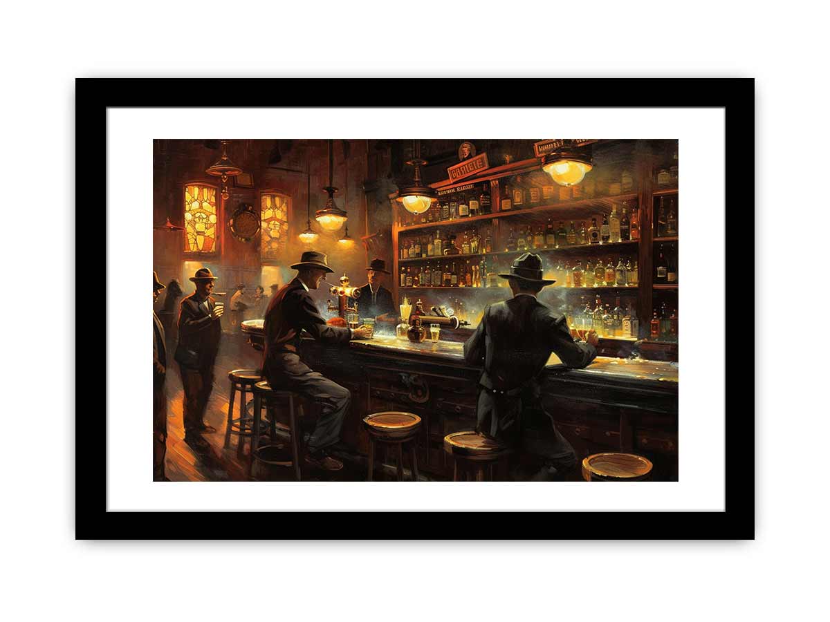 Vintage Bar  Framed Print Framed Print-0