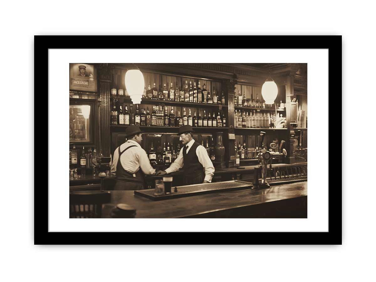 Vintage Bar Framed Print-0