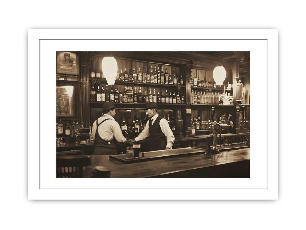 Vintage Bar Framed Print-1