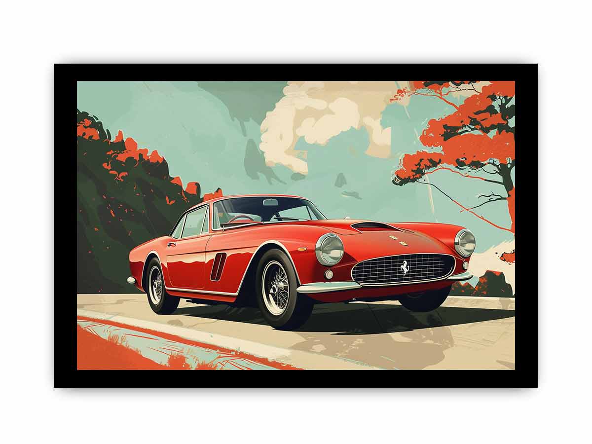 Vintage Car Framed print-2