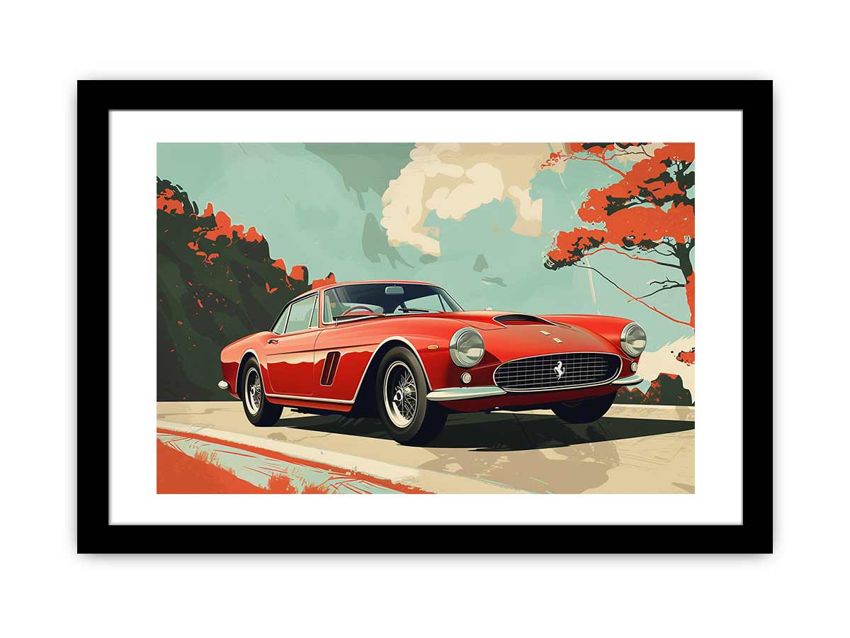 Vintage Car Framed print-0