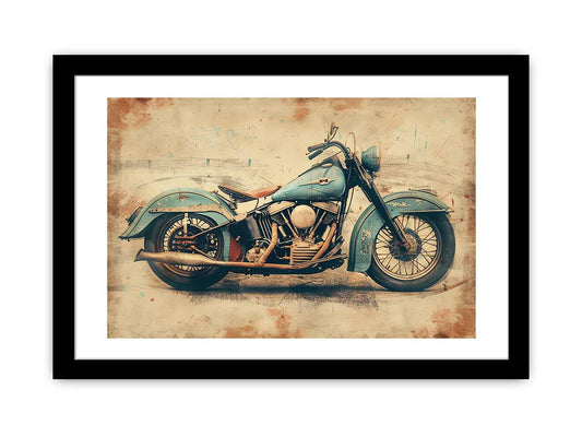 Vintage Motorcyle Print-0