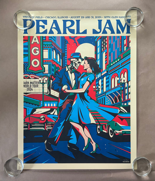 Pearl Jam Poster Chicago 2024 (Variant) - Van Orton