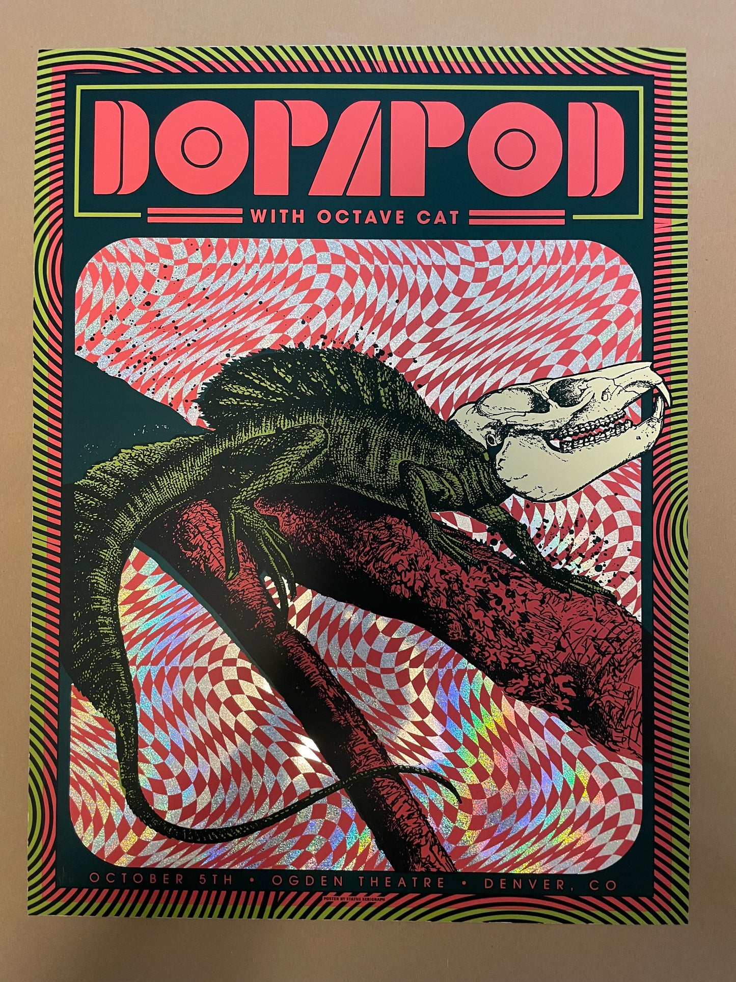 Dopapod Poster Denver, Colorado 2019 (Foil) - Status Serigraph