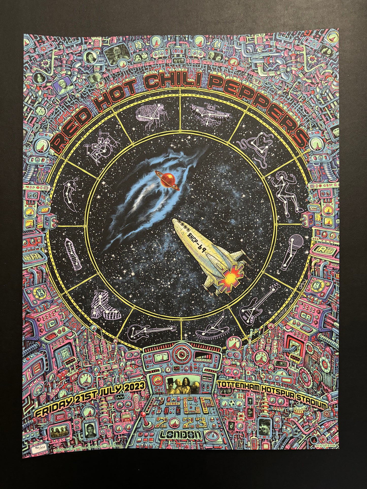 Red Hot Chili Peppers Poster London, United Kingdom 2023 - Emek