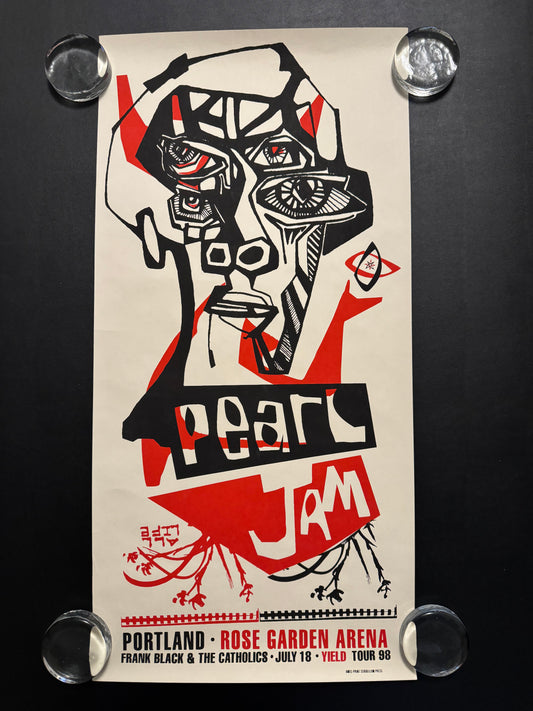 Pearl Jam Poster Portland, Oregon 1998 - Ames Design