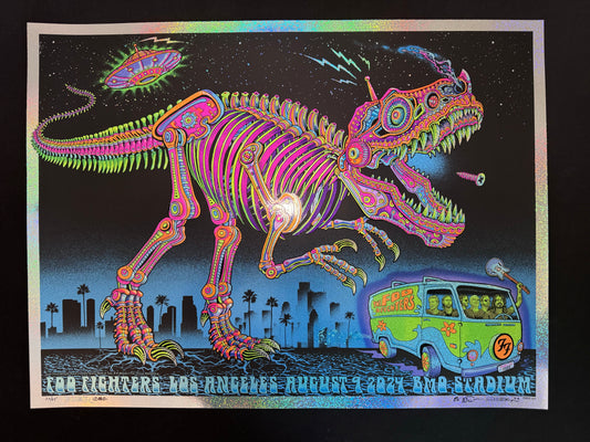 Foo Fighters Poster Los Angeles 2024 (Sparkle Foil) - Emek