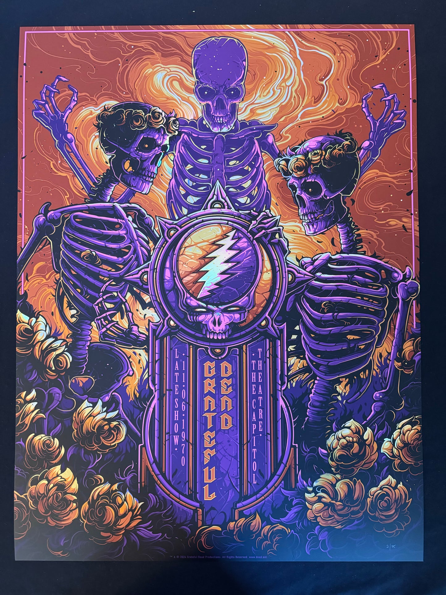 Grateful Dead Poster 2024 (Foil Variant) - Dan Mumford