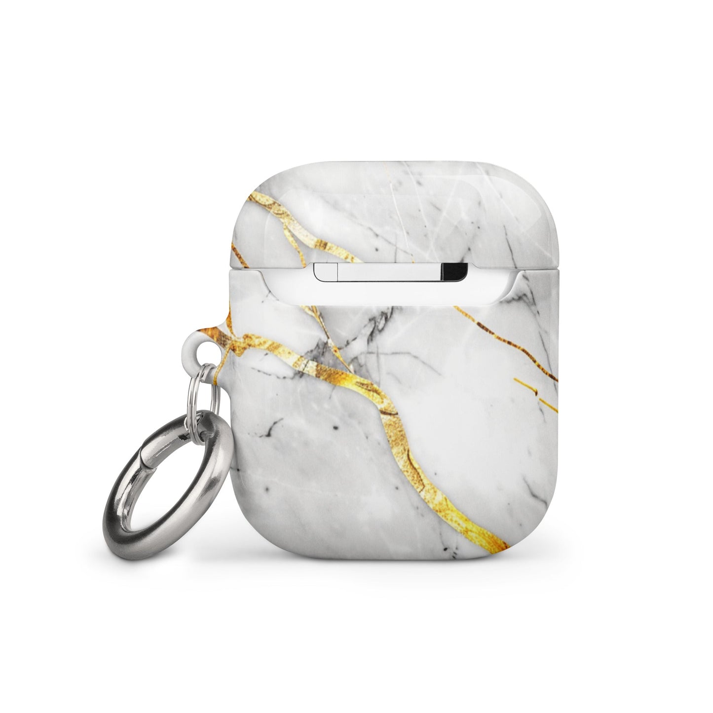 White Marble Case for AirPods-2