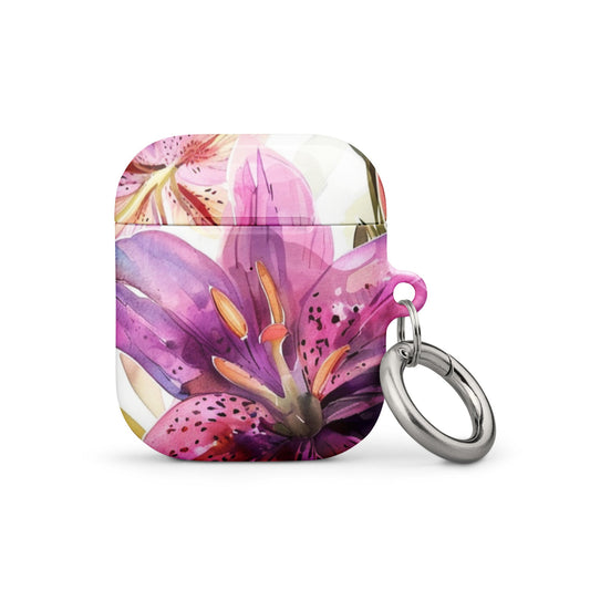 Watercolor Lily Case for AirPods-0