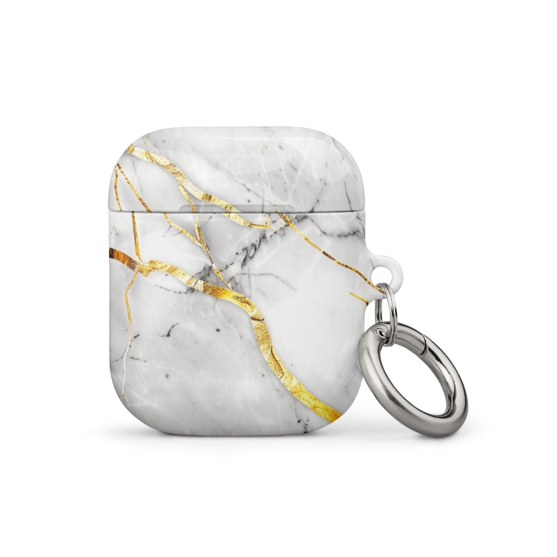 White Marble Case for AirPods-0