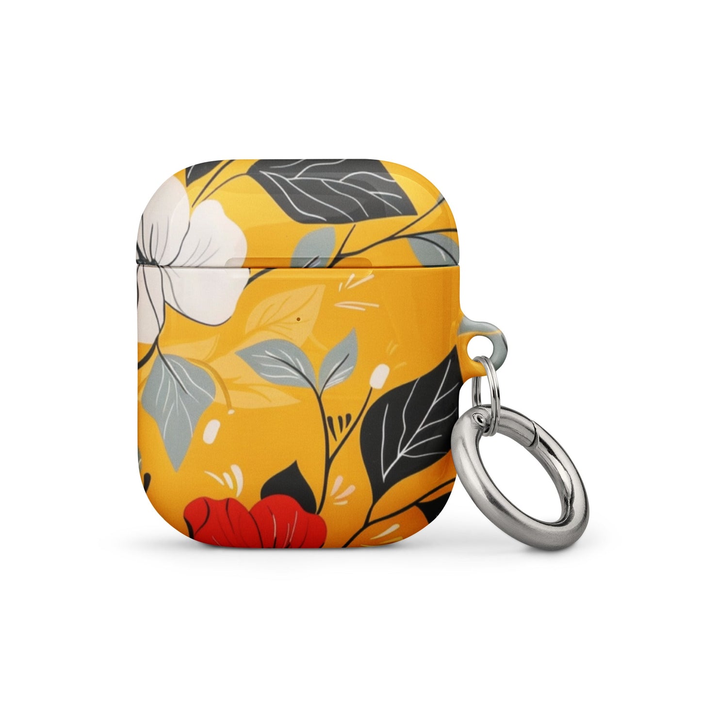 Yellow Floral Case for AirPods-0