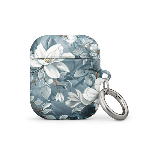 White Lily Case for AirPods-0