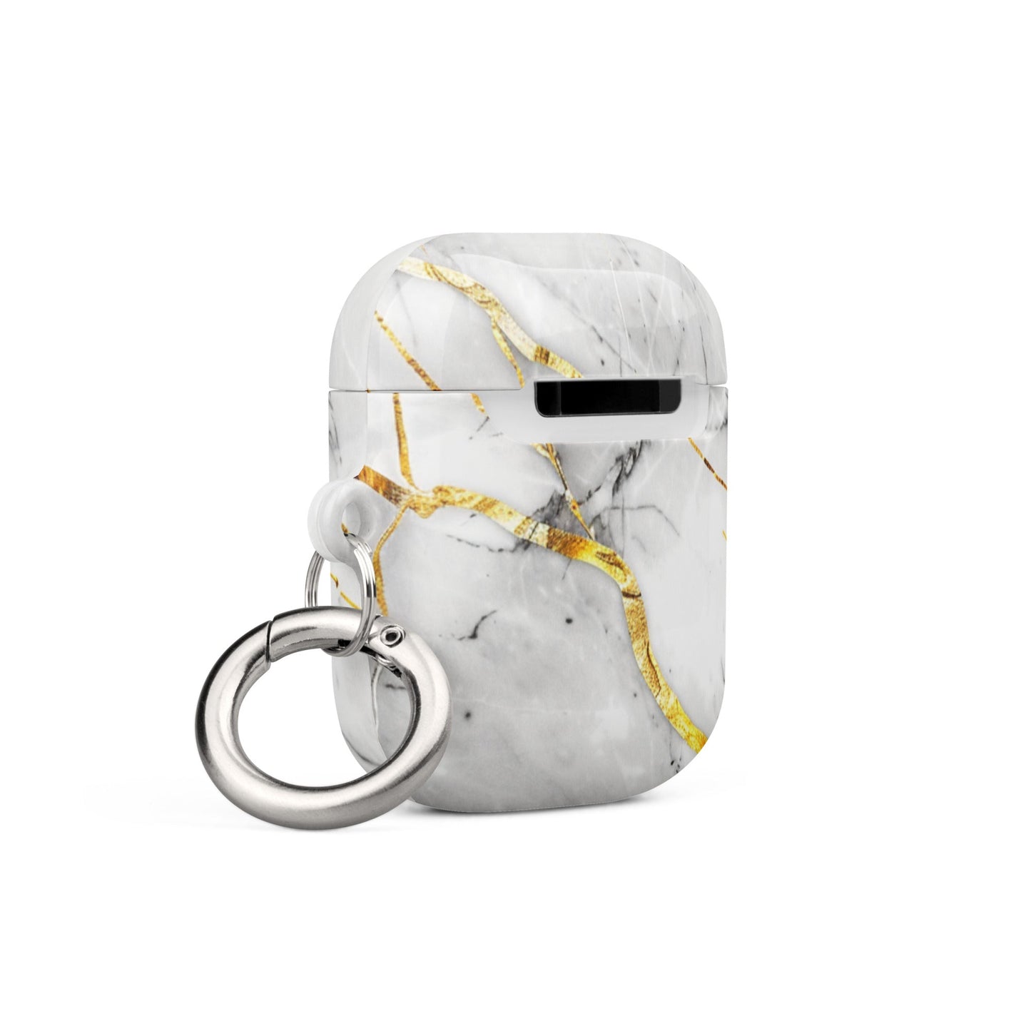 White Marble Case for AirPods-3