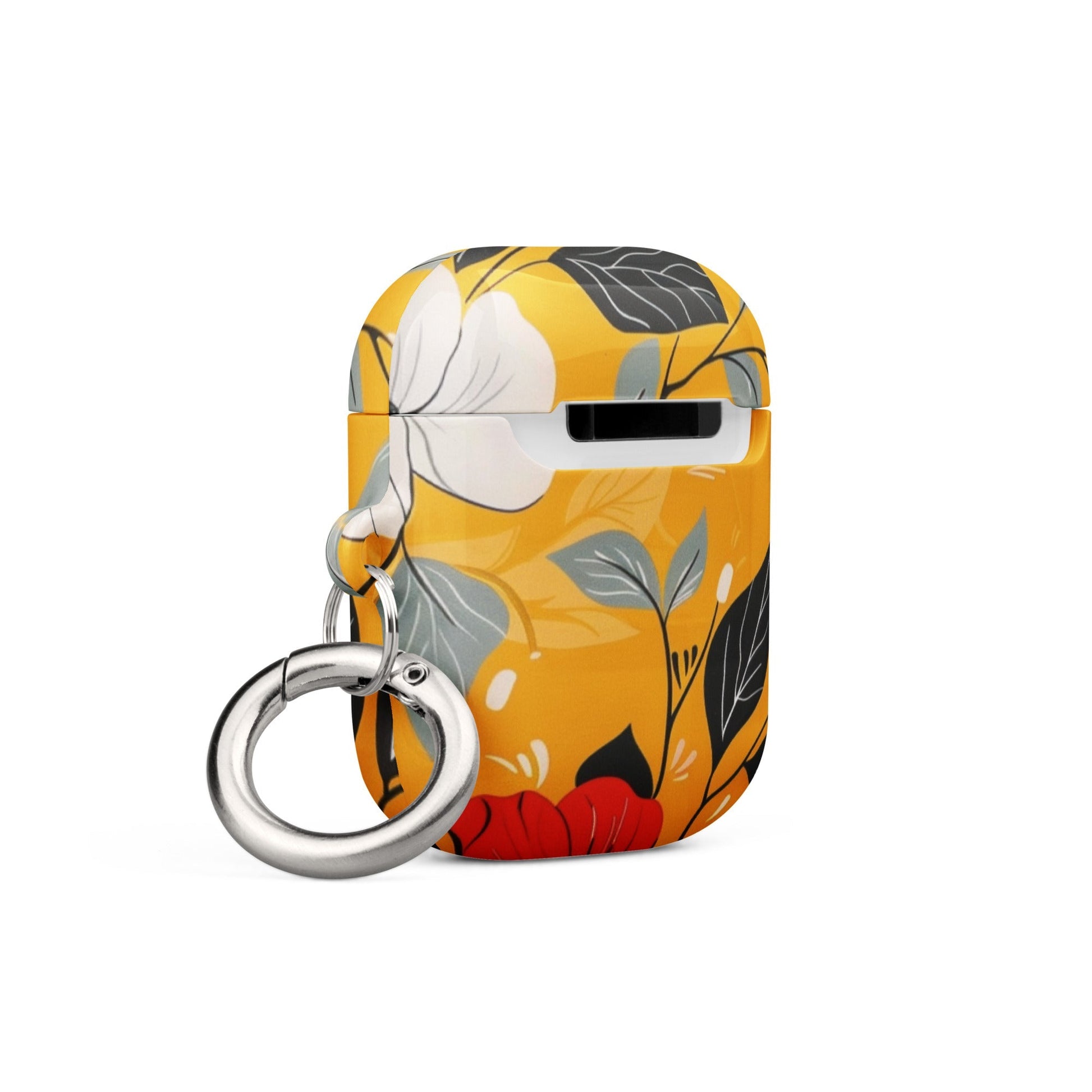 Yellow Floral Case for AirPods-3