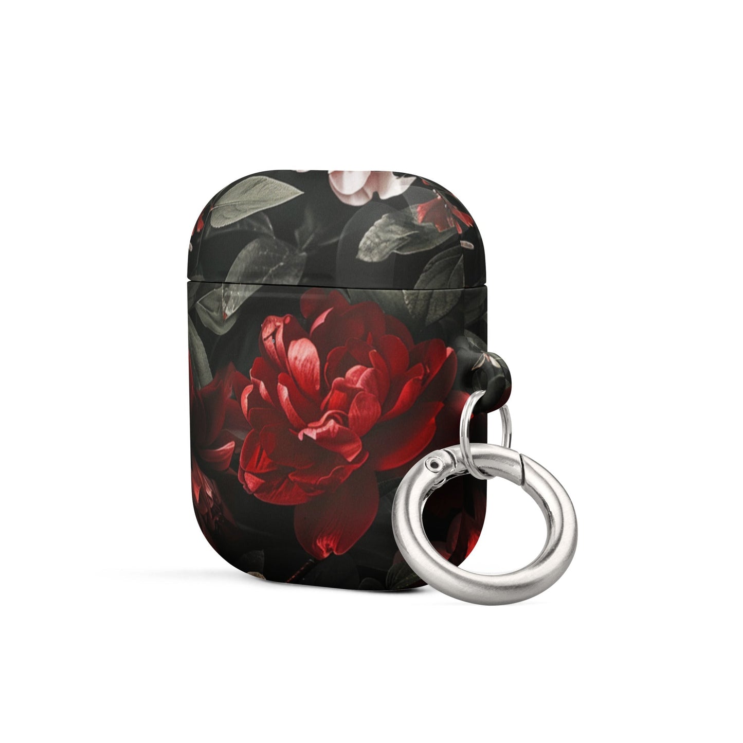 Pink Red Floral Case for AirPods-1