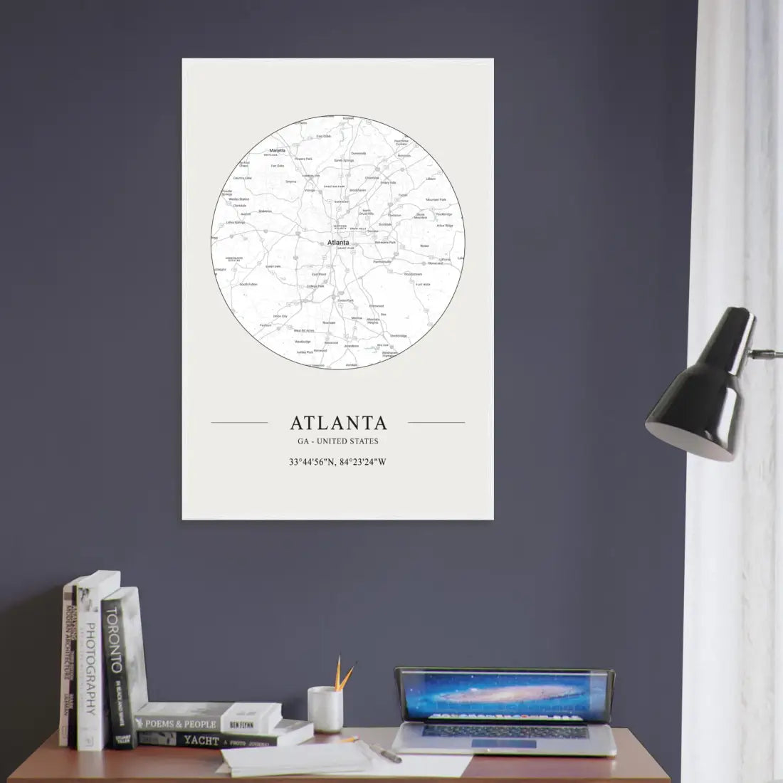 Atlanta, Georgia - Minimalist Map Poster-2