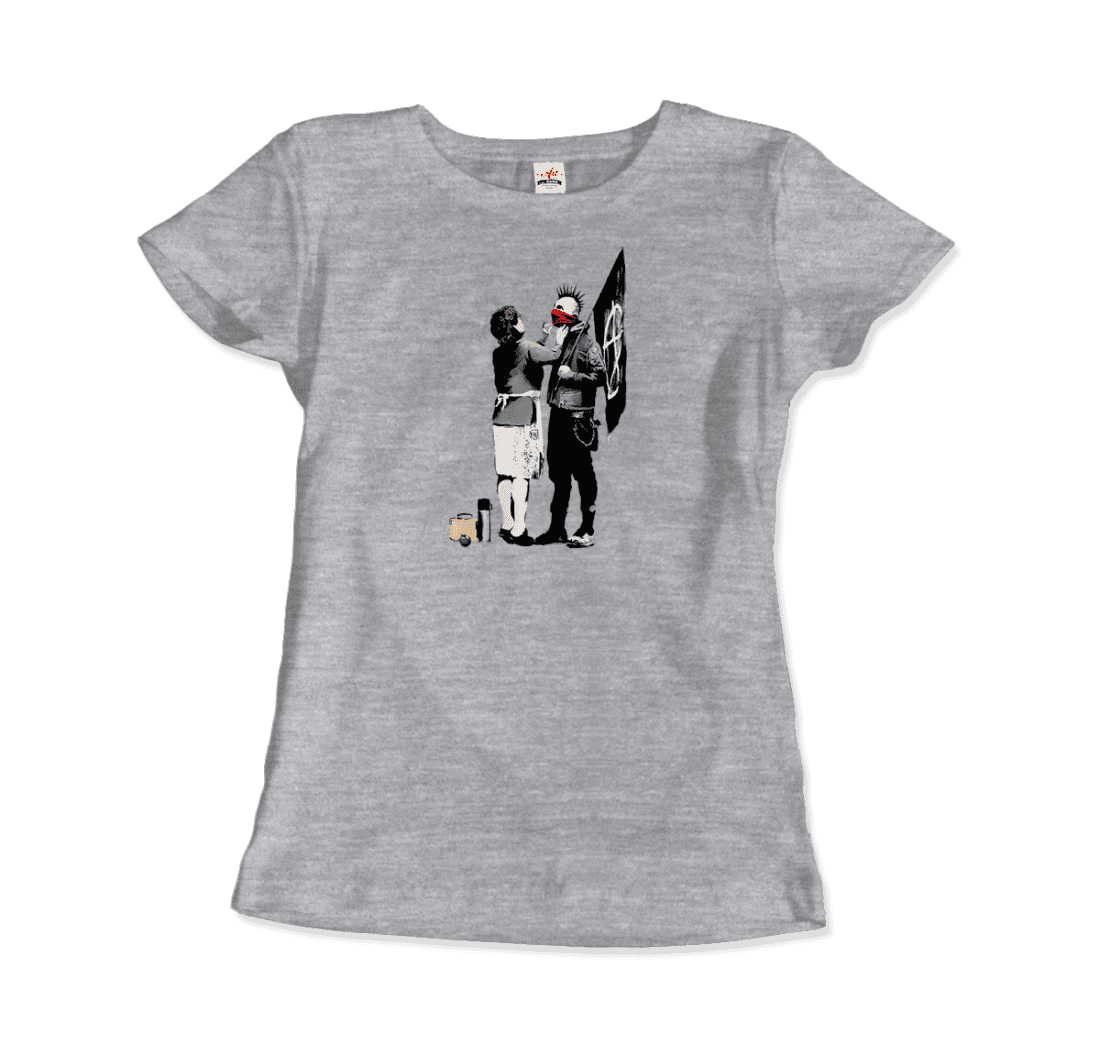 Banksy Anarchist Punk And His Mother Artwork T-Shirt-12