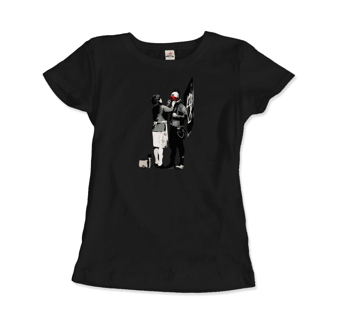 Banksy Anarchist Punk And His Mother Artwork T-Shirt-16