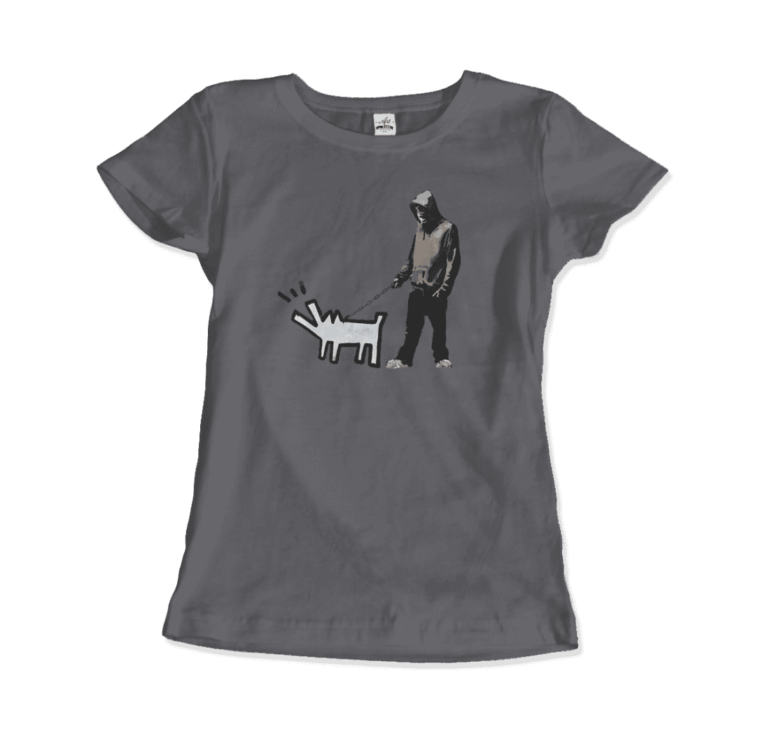 Banksy Dog Walker Artwork T-Shirt-13