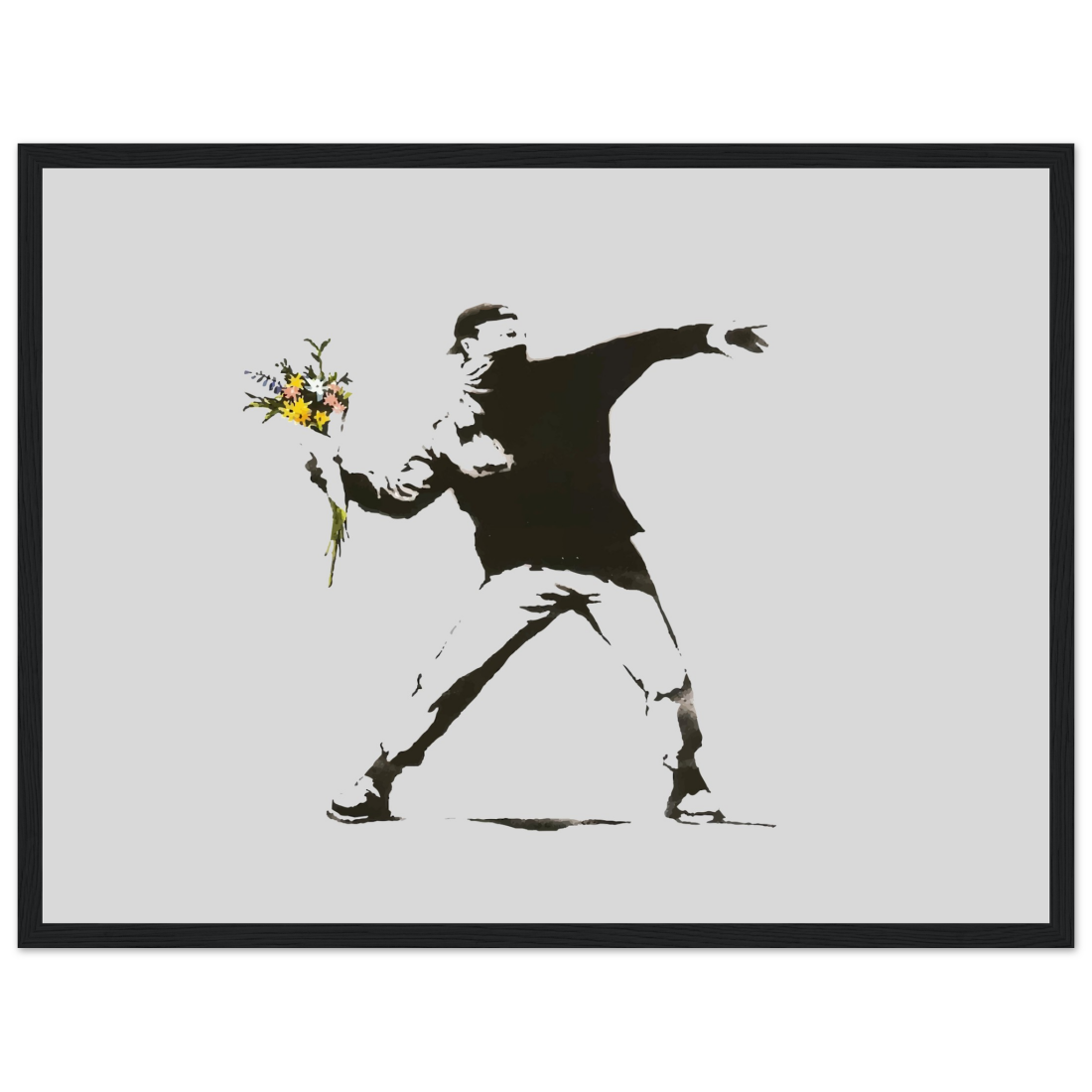 Banksy Flower Thrower Artwork Poster-11