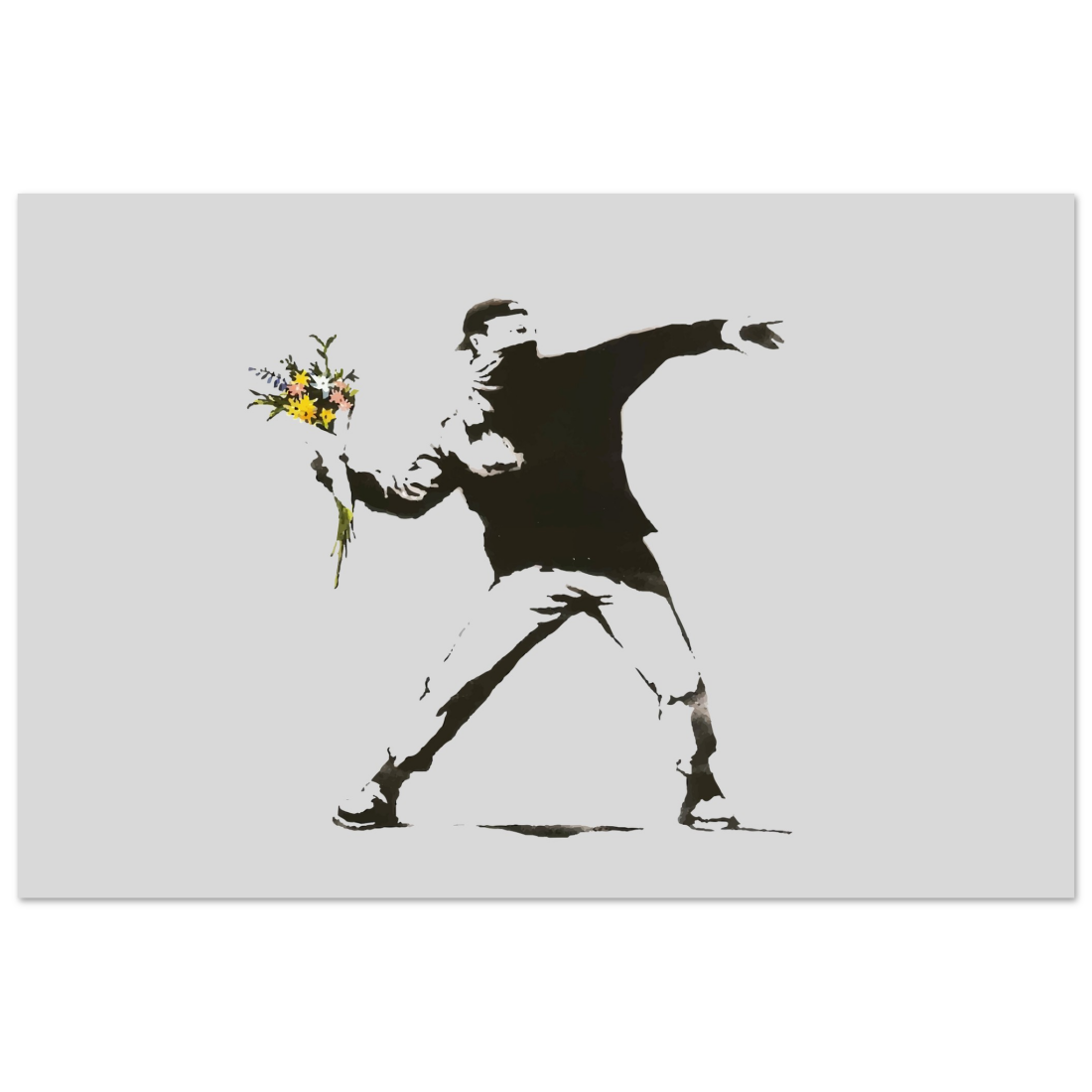 Banksy Flower Thrower Artwork Poster-7