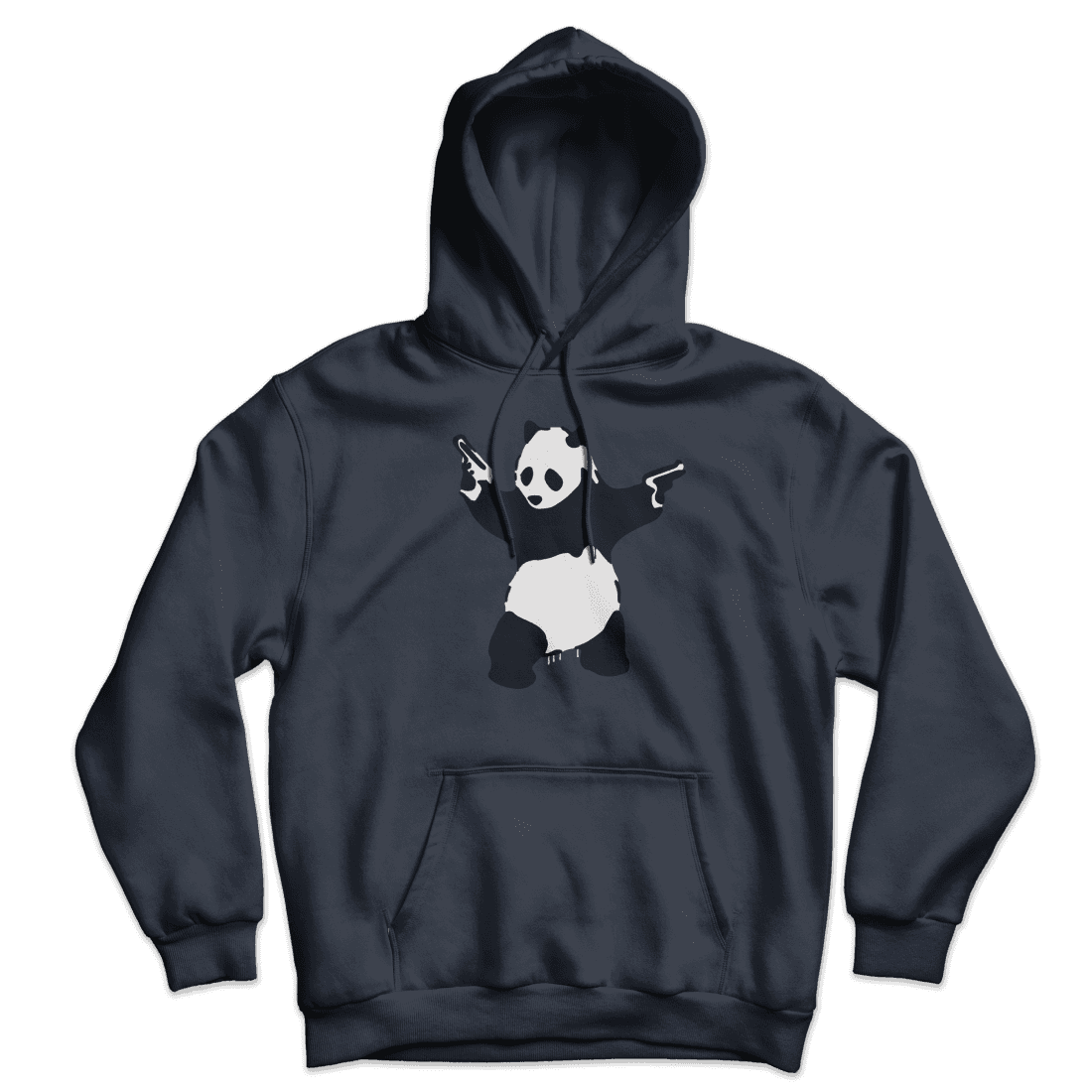 Banksy Pandamonium Armed Panda Unisex Hoodie-6