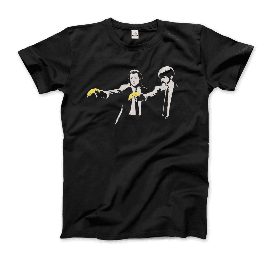 Banksy Pulp Fiction Street Art T-Shirt-5