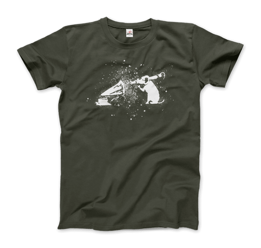 Banksy Rocket Dog (His Master’s Voice) Street Art T-Shirt-0