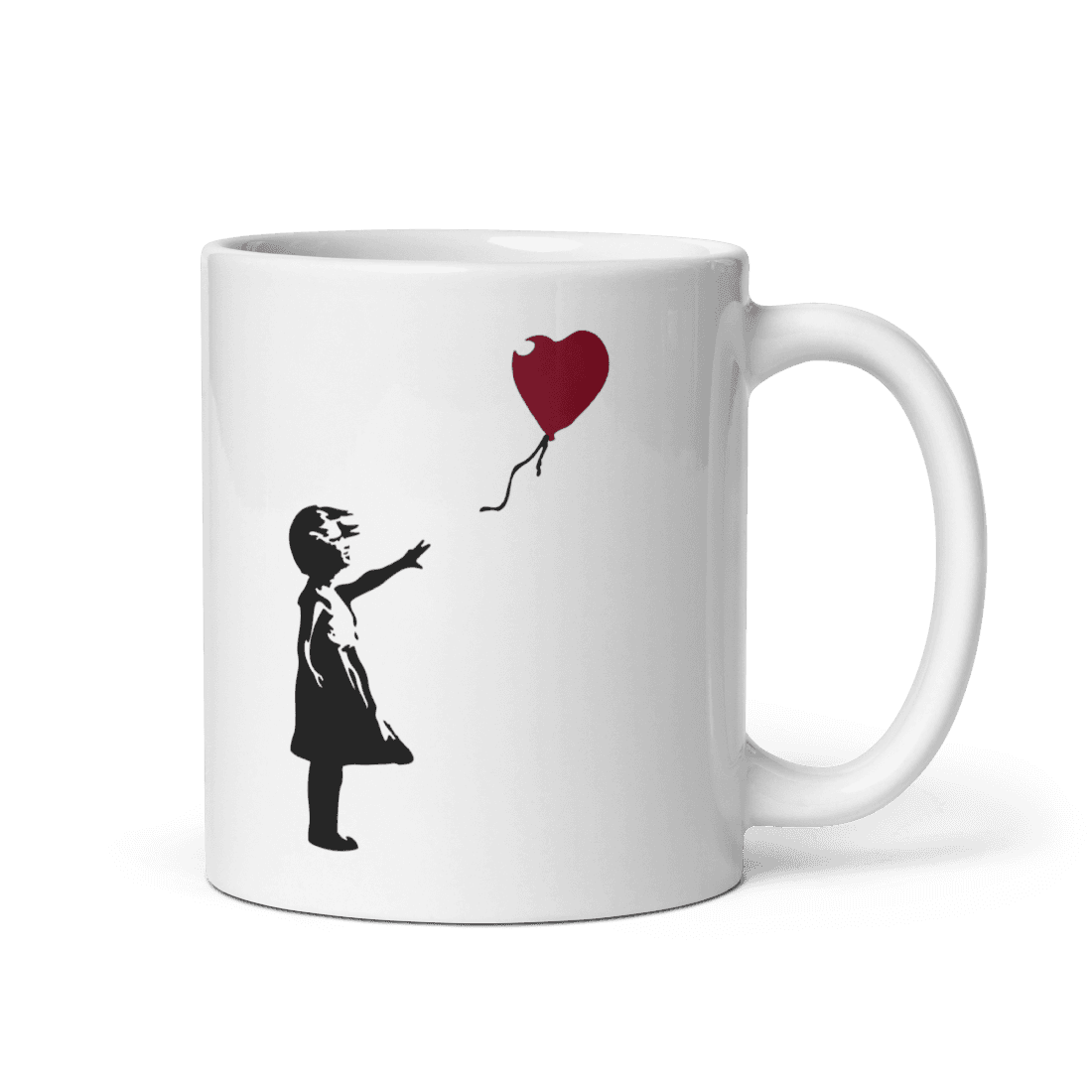 Banksy The Girl with a Red Balloon Artwork Mug-2