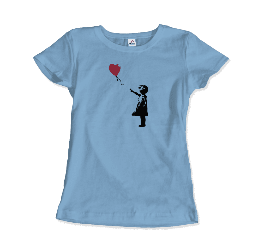 Banksy The Girl with a Red Balloon Artwork T-Shirt-7