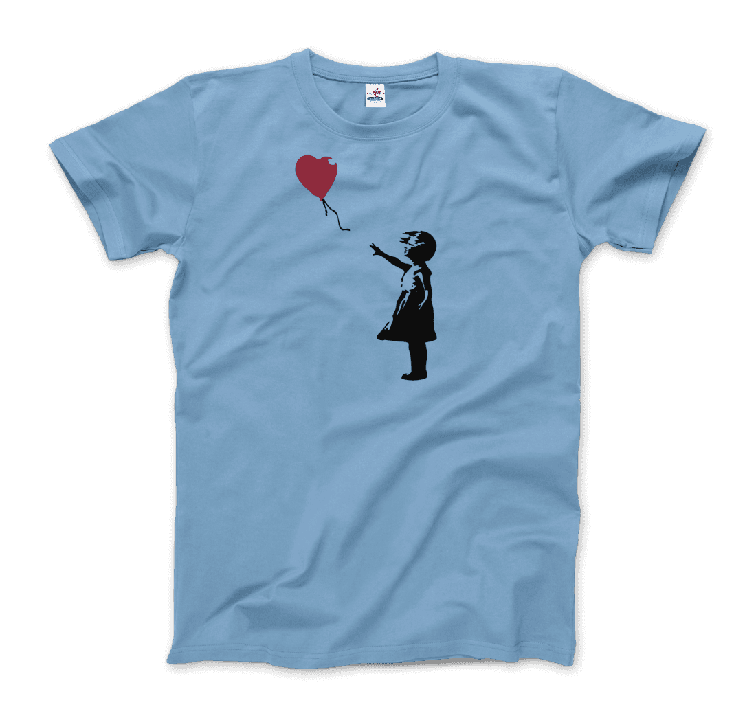 Banksy The Girl with a Red Balloon Artwork T-Shirt-12