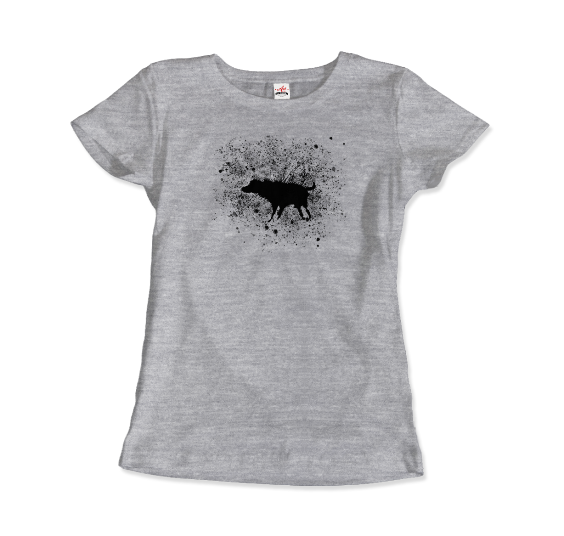 Banksy Wet Dog Splatter 2007 Street Art T-Shirt-12