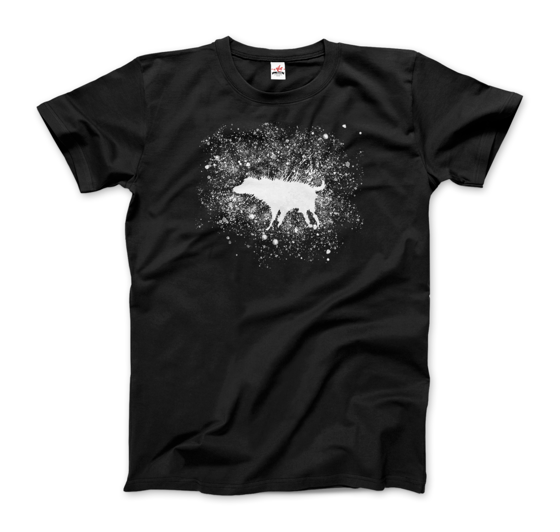 Banksy Wet Dog Splatter 2007 Street Art T-Shirt-0