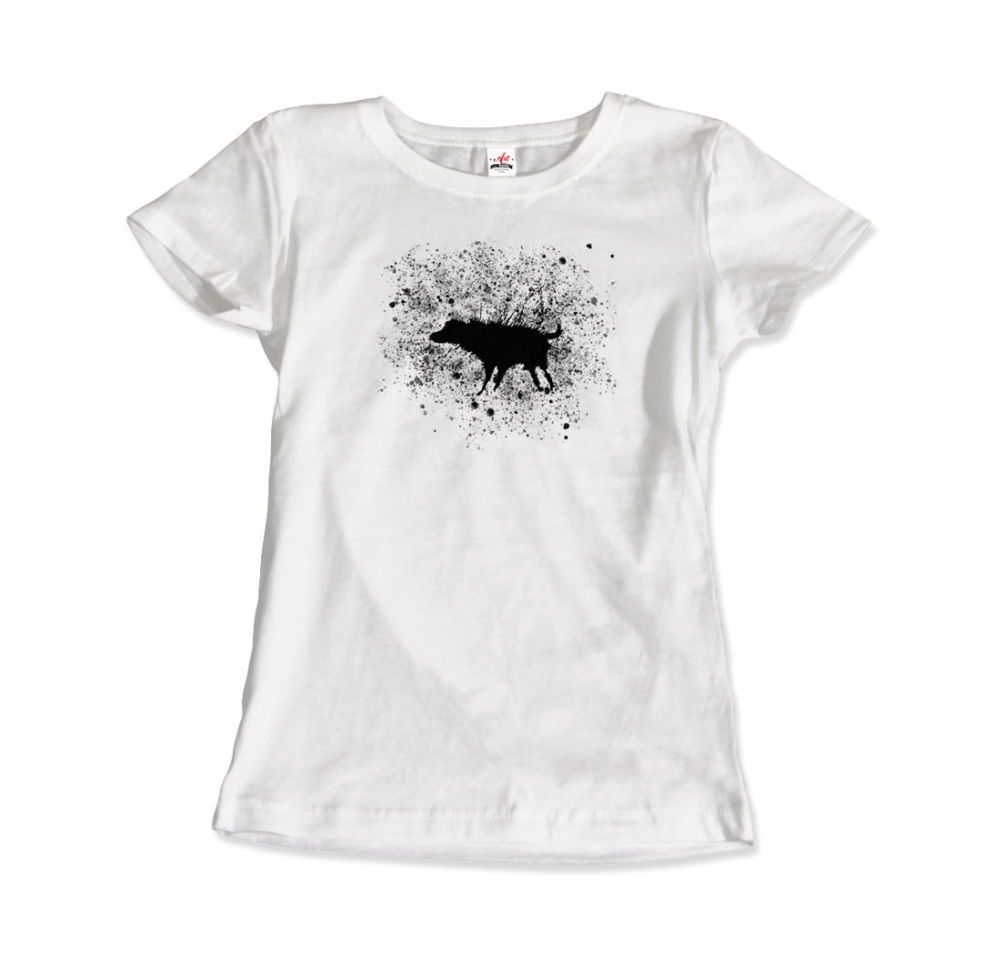 Banksy Wet Dog Splatter 2007 Street Art T-Shirt-10