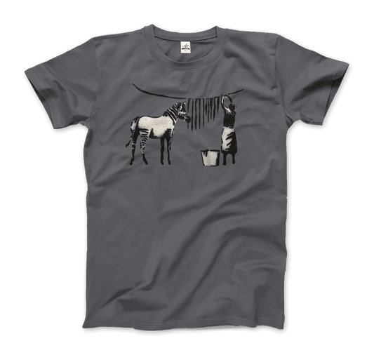 Banksy Zebra Stripes Artwork T-Shirt-0