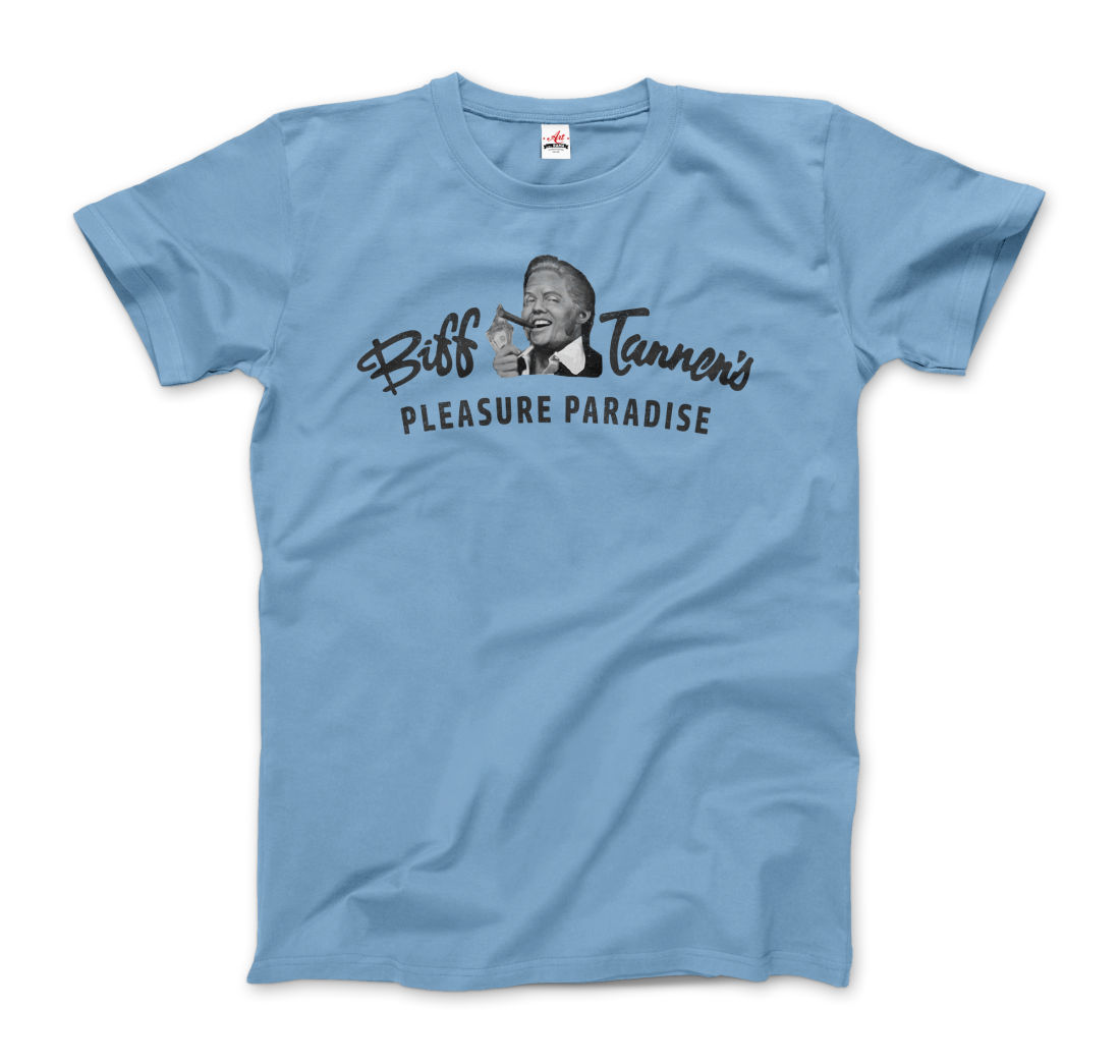 Biff Tannen's Pleasure Paradise Dusted Logo - Back to the Future T-Shirt-8