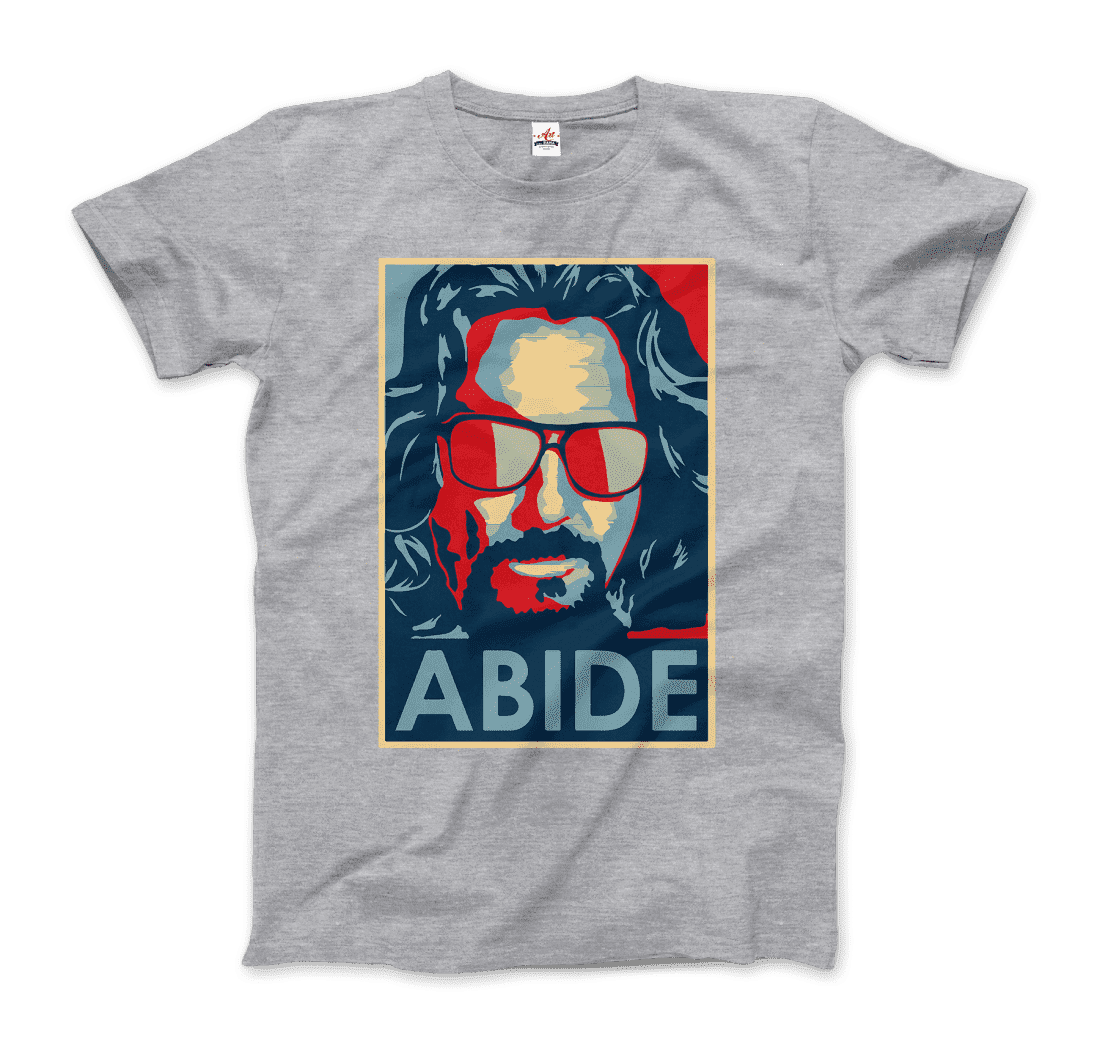 Big Lebowski Abide, Hope Style T-Shirt-5