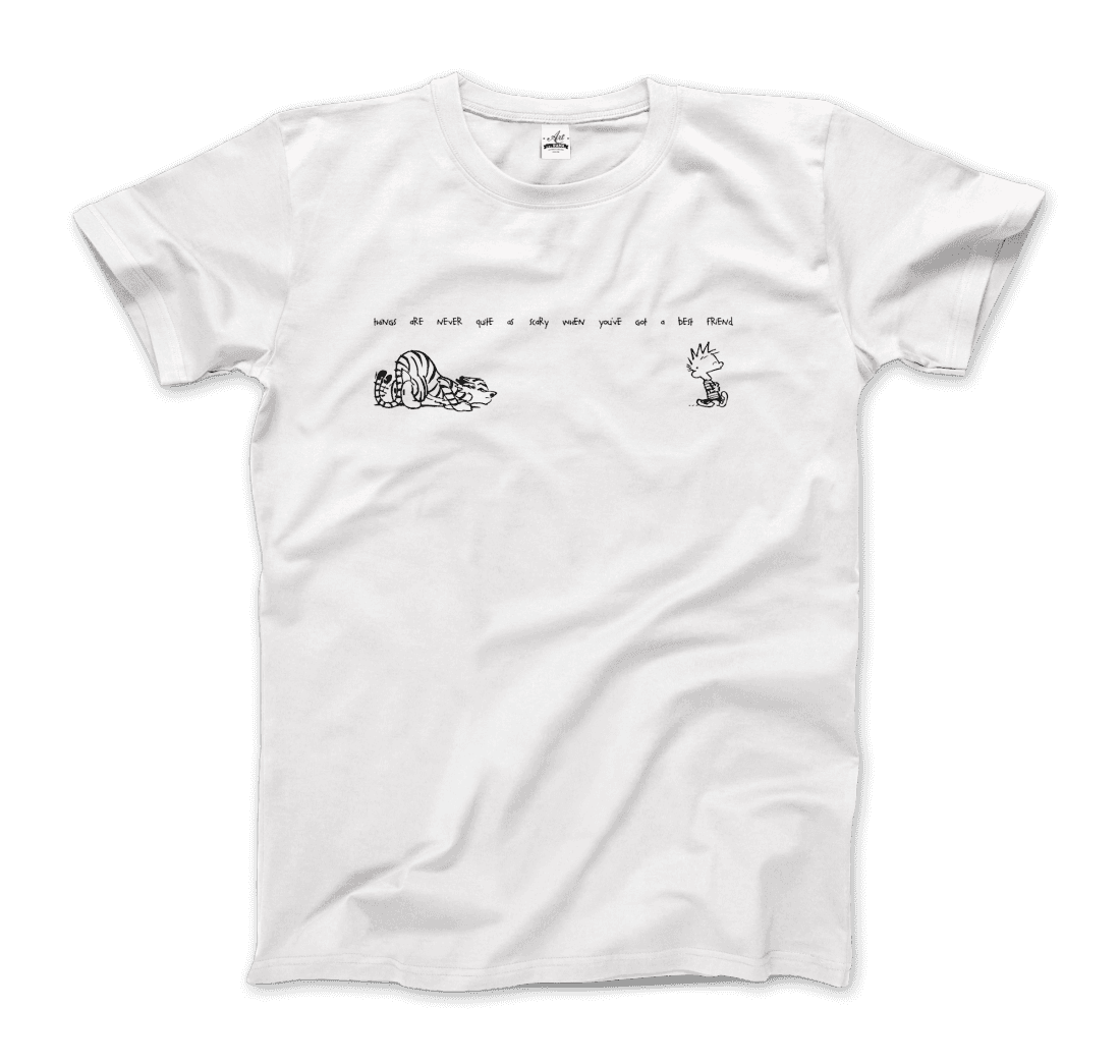 Calvin and Hobbes Best Friends Quote T-Shirt-0