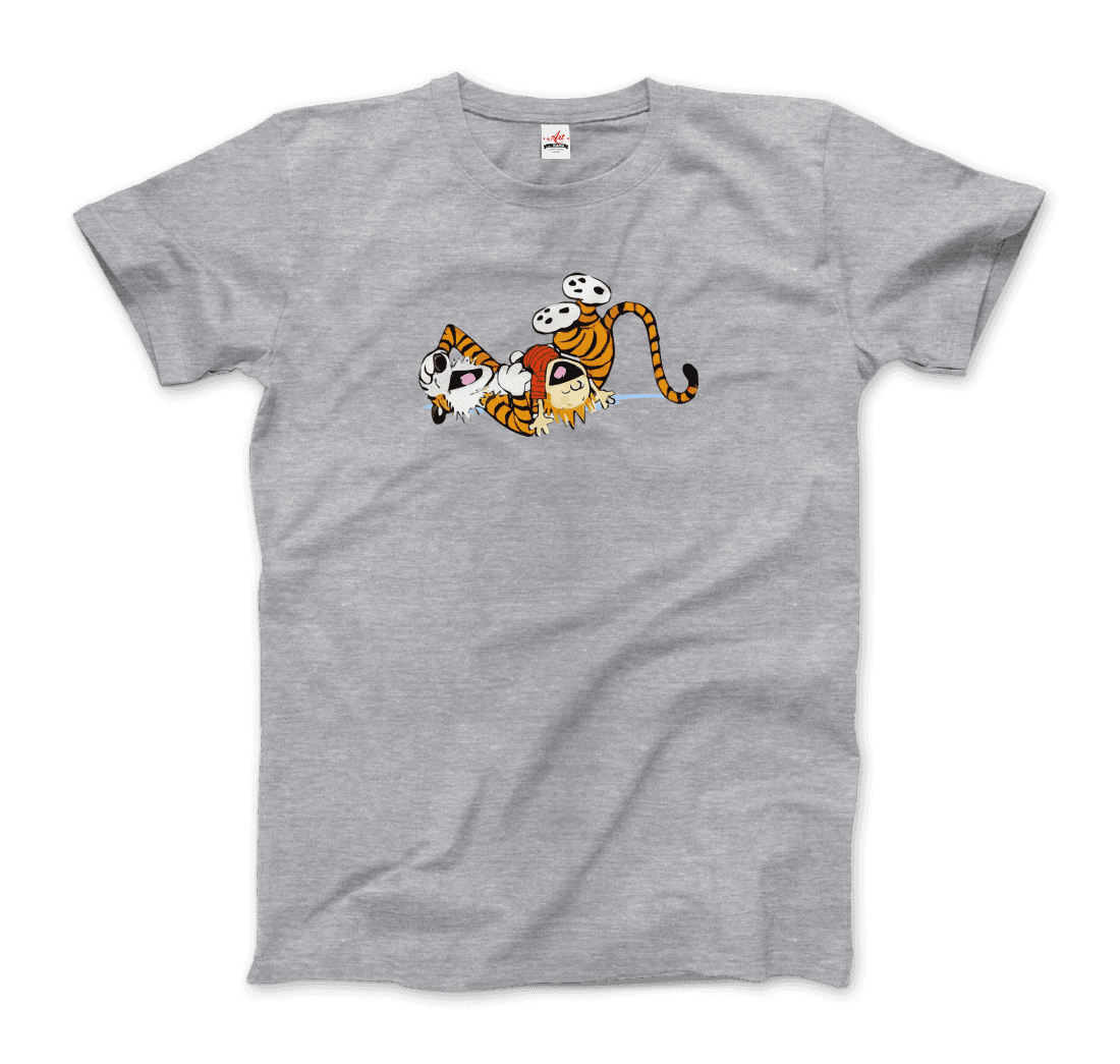 Calvin and Hobbes Laughing on the Floor T-Shirt-8