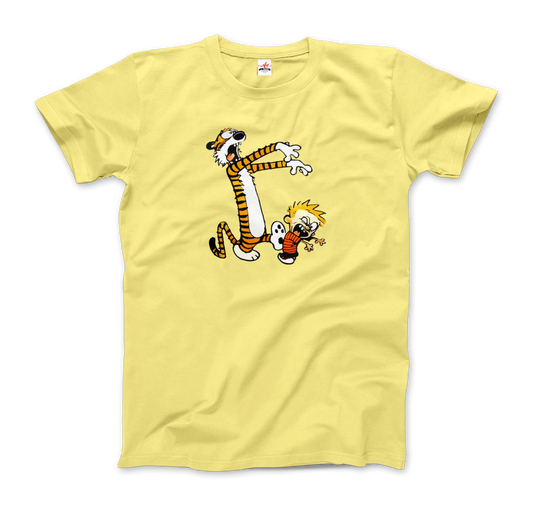 Calvin and Hobbes Playing Zombies T-Shirt-0